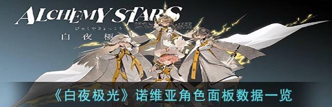 白夜极光偌亚角色图鉴-偌亚角色信息和技能及突破属性一览